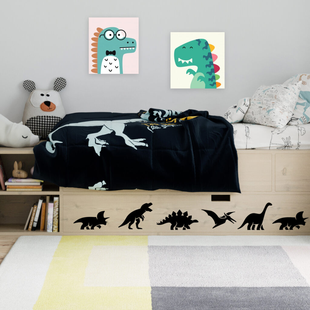 Dinosaurs wall stickers nursery wall art kids room decor dino decal