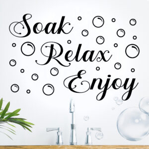 Soak Relax Enjoy bathroom sticker