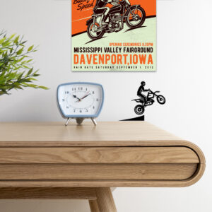 Alternative view of Bike Motorcycle Riding Wall Sticker plate light