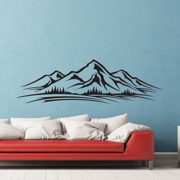 Mountains-Trees-Skyline-Wall-Vinyl-Sticker-Decal-Livingroom-Children-Mural-Art-G-252524512617